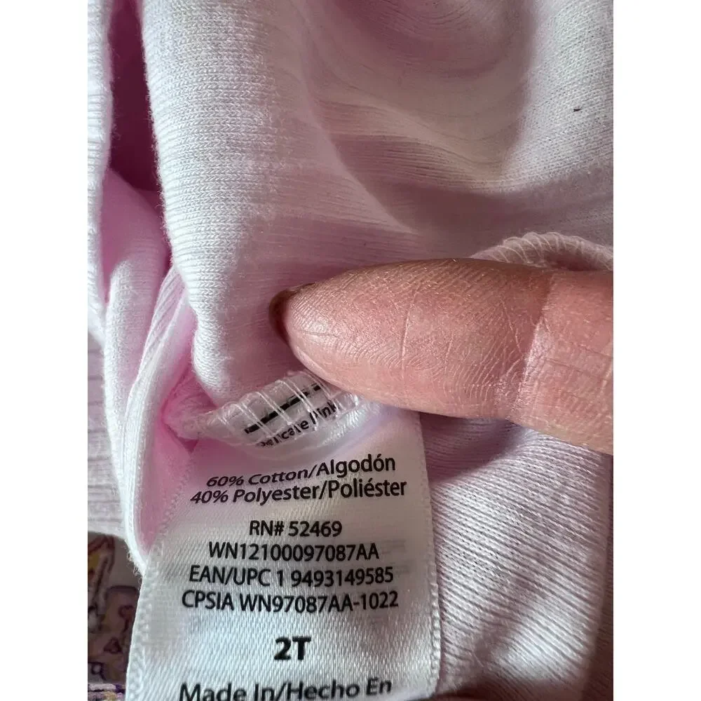 Wonder Nation Toddler Girls Pink Floral Paisley  Jumper Set Size 2T